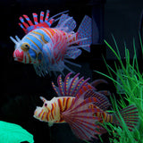 Trendy Retail Artificial Silicone Glow Lionfish Snailfish Fish Aquarium Fish Harmless Fish Tank Decoration Ornaments Pet Supplies Orange S
