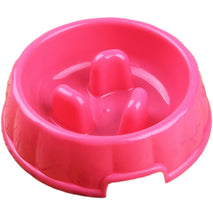 Trendy Retail Pet Dog Puppy Supplies Eating Habits Improve Interactive Slow Feeder Anti-gulping Bowl Non Slip Food Maze -Pink