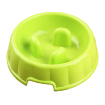 Trendy Retail Pet Dog Puppy Supplies Eating Habits Improve Interactive Slow Feeder Anti-gulping Bowl Non Slip Food Maze -Green