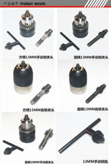 Manual Lock 10mm Drill Chuck Wrench Round Shank With Adaptor Driller