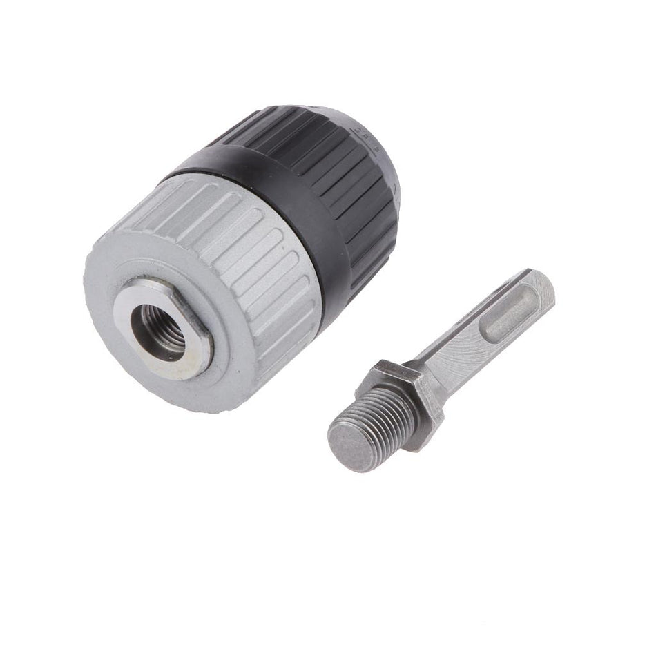 Automatic Lock 13MM Keyless Drill Chuck Square Shank With Adaptor Driller