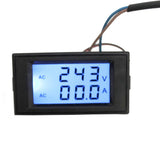 AC 80-300V 100A Digital LCD Ampere Voltage Meter Ammeter Voltmeter-Black