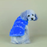 Trendy Retail Pet Dog Puppy Cat Clothing Supplies Winter Warm Padded Coat Down Jacket Vest Apparel Outfit Blue L