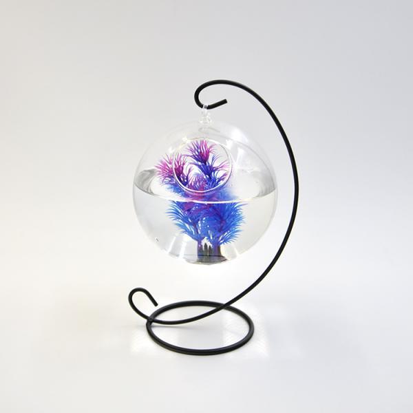 Trendy Retail 10cm Purple Blue Artificial Plastic Water Plant for Fish Tank Aquarium Decor