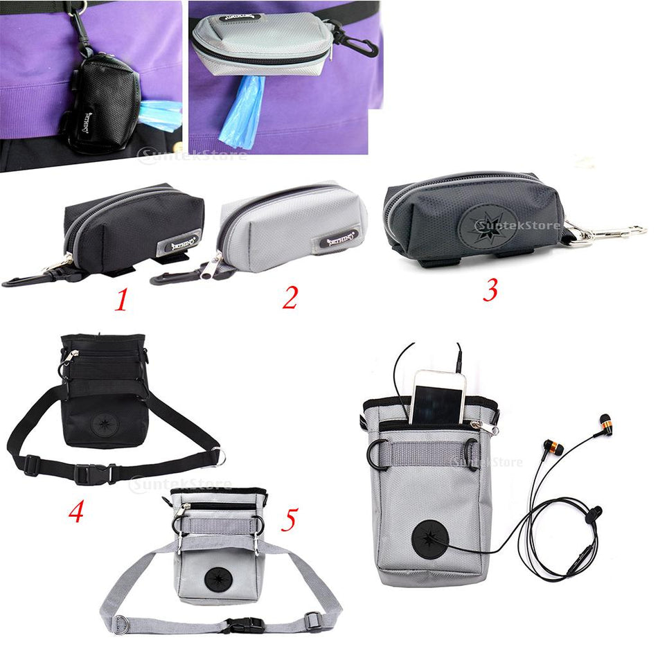 Trendy Retail Portable Dog Walking Poo Bags Pet Disposable Bag Holder w/Metal Hasp Black