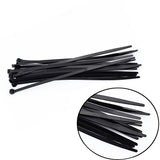 100pcs Self-locking Nylon Cable Tie Plastic Cord Zip Wire Kit 4x250mm Black