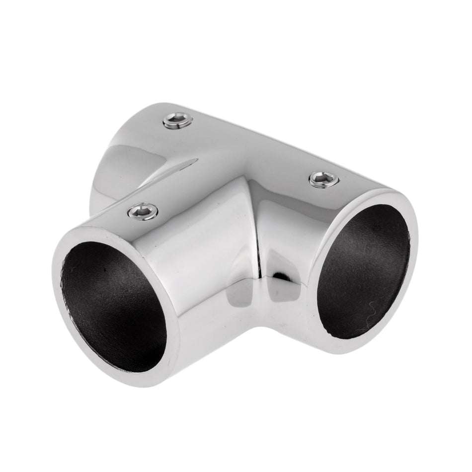 Shanvis Solid Boat Handrail Hand Rail Fittings 90°316 Marine Stainless Steel Tee Hardware 1 inch