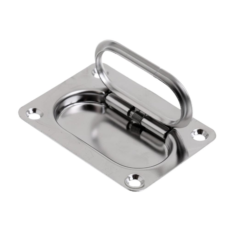 Shanvis 316 Stainless Steel Marine Boat Hatch Locker Cabinet Lifting/ Pull Ring Handle