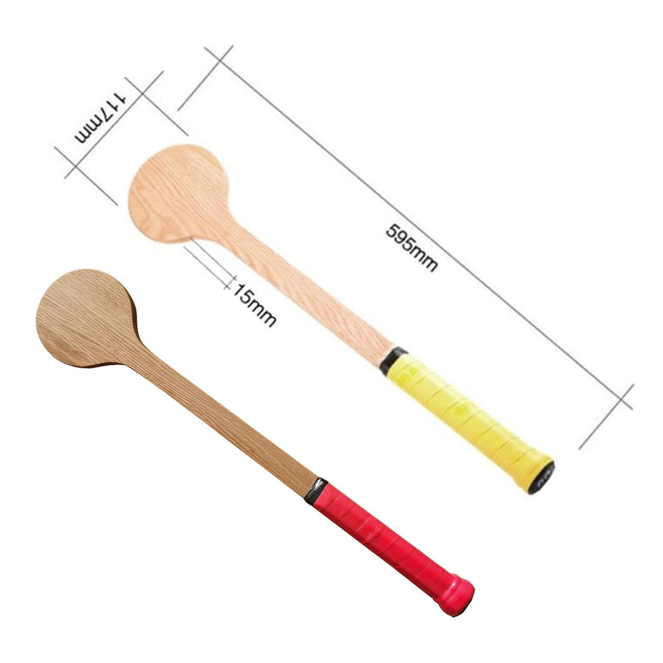 Shanvis Wooden Tennis Spoon Sweet Spot Trainer Tennis Racket Practice Batting Red (‎1 Piece Tennis Pointer)