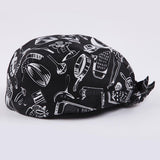 Men Women Catering Chef Cook Bakers Charms Restaurant Cafe Use Headwrap Bandana Hat Head Do Tied Cap Print Pattern Charms