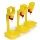 Trendy Retail 10Pcs Poultry Water Drinking Cups- Chicken, Hen - Automatic Drinker Yellow