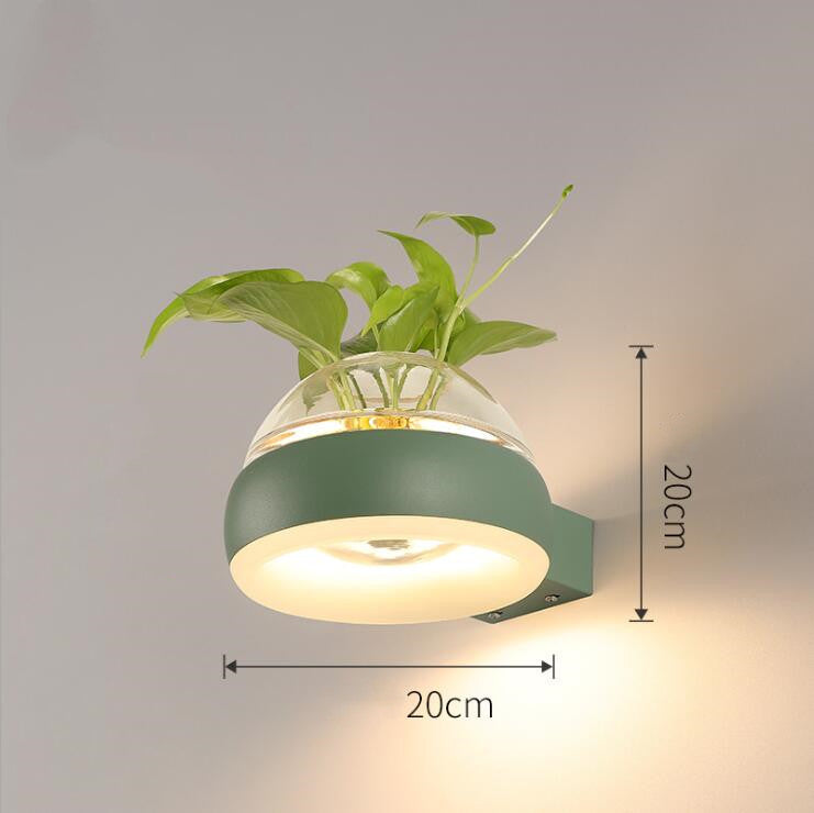 Coffee Shop Plant Lamp Bedroom Bedside Lamp