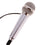 Silver Mini Handheld Microphone Mic for Voice Amplifier Amp Booster Loudspeaker 3.5mm Jack