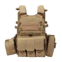 Trendy Retail Multifunction Hunting Vest Military Tactical Molle Vest Khaki