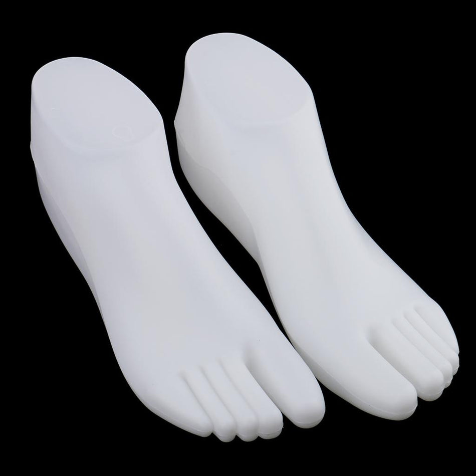 Pair Of Female Feet Mannequins Shop Home Shoe Stretcher Jewelry Ankle Chain Shoes Socks Display Model White