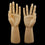 1 Pair Male Mannequin Hand for Jewelry Bracelet Gloves Display Skin Color