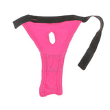 Trendy Retail Pet Female Dog Under Clothing Supplies Soft Moisture Breathable Ribbing Classic Physical Pant Sanitary Underwear Rose Red L