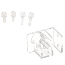 Trendy Retail 1 Set Clear Acrylic Aquarium Reef Tank Pipe Tube Holder Clip for 12mm/16mm Tubing, Tank Mounted