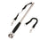 Trendy Retail Stainless Steel Bicycle Attached Dog Leash Pet Walking Riding Hands Free Leash Dog Safety Training Leash