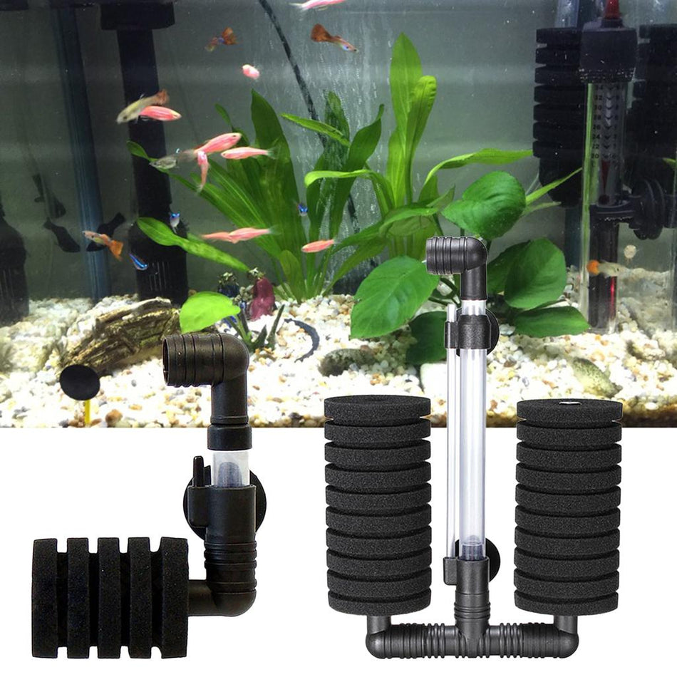 Trendy Retail Air Pump Double Sponge Filter for Aquarium Tank, Tank Size 52 Gallon