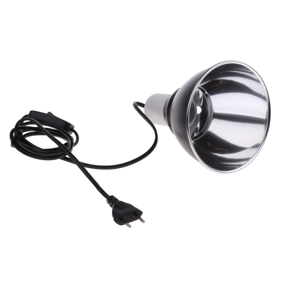 Trendy Retail E27 Light Dome Reflector Reptile Bulb Holder Tortoise Lamp Holder EU Plug