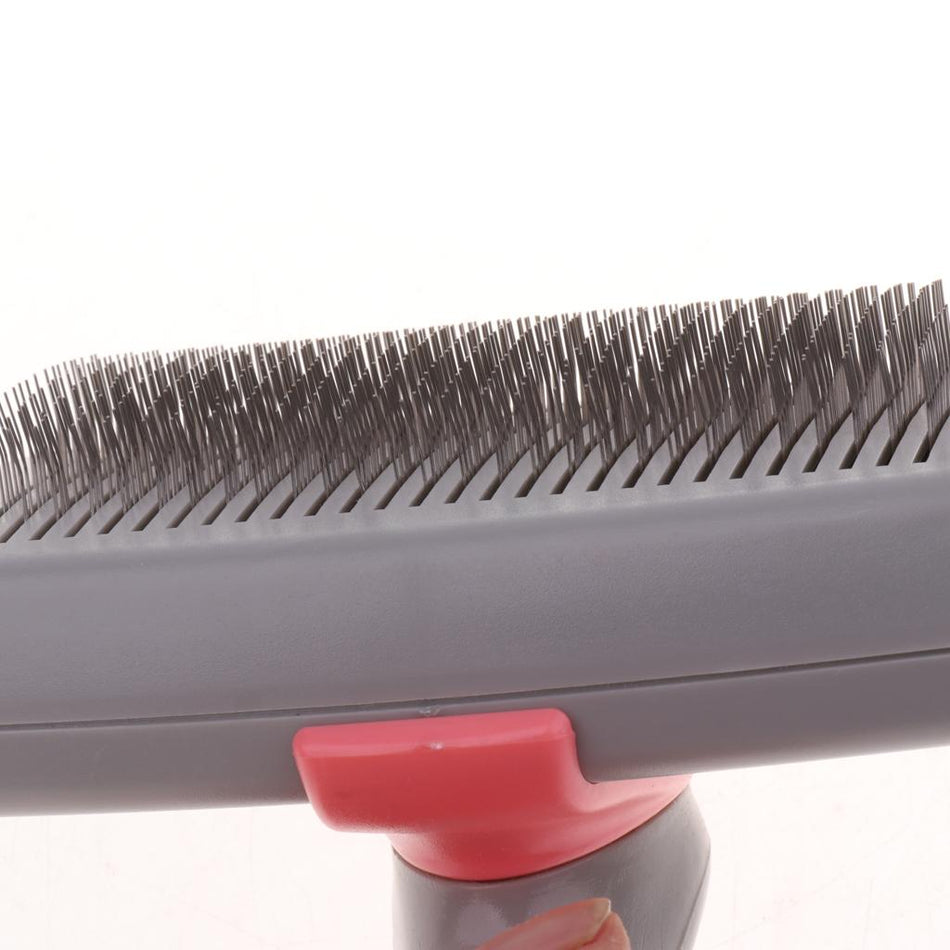 Trendy Retail Pet Dog Cat Grooming Self Cleaning Slicker Brush Comb Shedding Tool Hair Fur