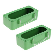 Trendy Retail 2 PCS,Bird Food Feeding Bowl Food Water Cup Holder for Parrot Macaw African Grey Budgie Parakeet Cockatiel Conure Finch