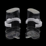 Trendy Retail 2 Pack Bird Waterer Feeders ,Bird Feed Water Dispenser ,Clear Pet Feeder Water Cup with Automatic Feeding