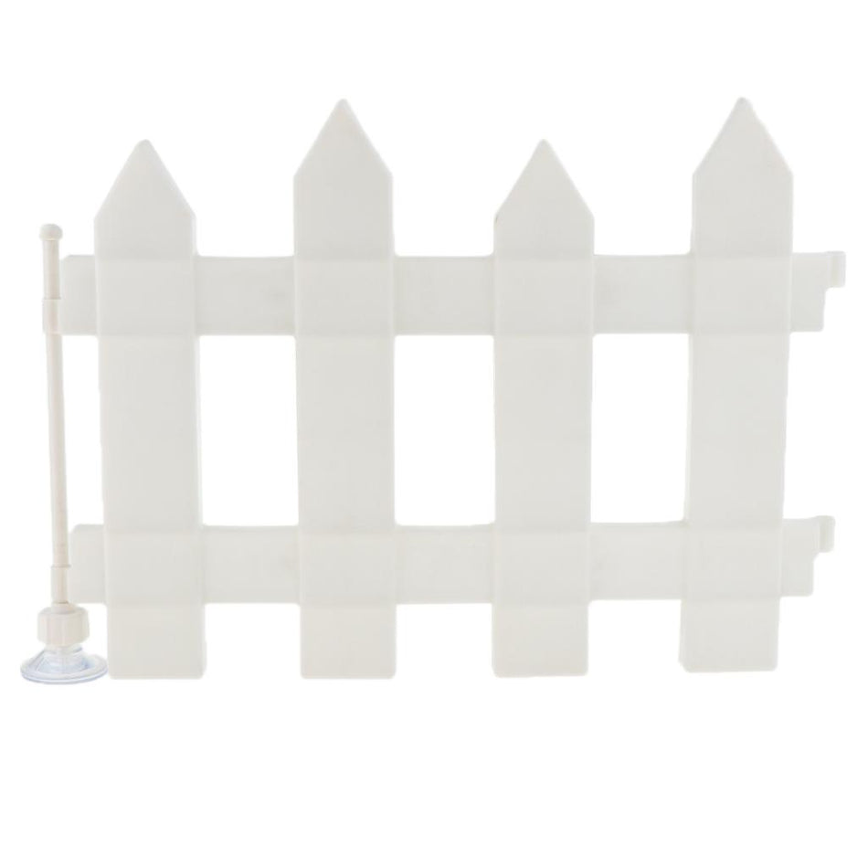 Reptile Wooden Fence Safety Fence White 40x27.5cm Protection Wood Door Comfortable Wooden Fence for Reptile