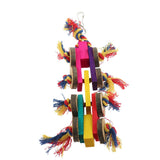 Trendy Retail Pet Bird Cage Hanging Decor Toy Wood Blocks Chewing Toy for Macaw Cockatoo etc