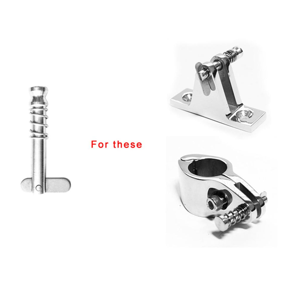 Shanvis 2 Pieces/ Set 43mm 316 Stainless Steel Quick Release Pins for Boat Top Deck Hinge