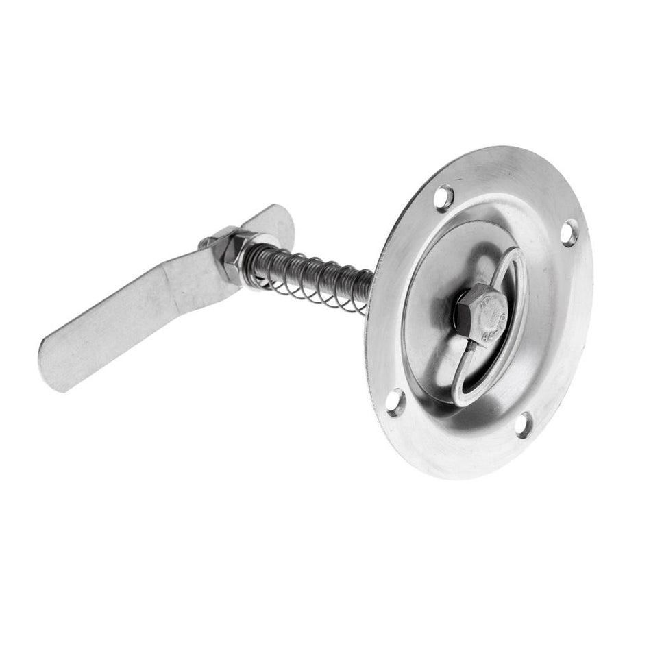 Shanvis 316 Stainless Steel Boat Flush Pull Hatch Latch with Lift Ring Handle - Silver