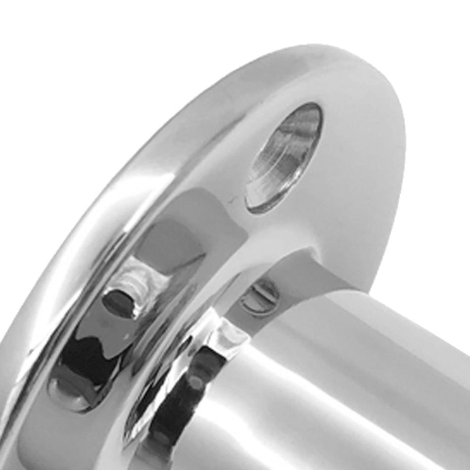 Shanvis 316 Stainless Steel Boat Hand Rail Fitting 1inch 90 Degree Round Stanchion Base