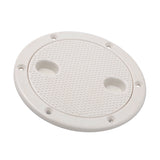 Shanvis Marine 4 Inch Round Non Slip Inspection Hatch with Detachable Cover White