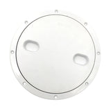 Shanvis Marine 8 Inch Round Non Slip Inspection Hatch with Detachable Cover White