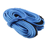 Shanvis 6.35cm(1/4) x15.25m(50') Synthetic Winch Line Cable Rope 4000LB with Sheath"