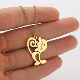 Ins Light Luxury Personality Cute Cartoon Animal Pendant Necklace