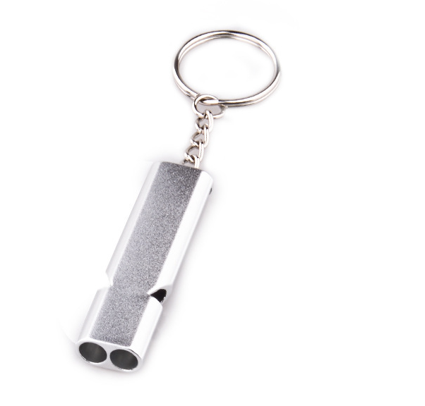 Aluminum alloy dual frequency survival whistle