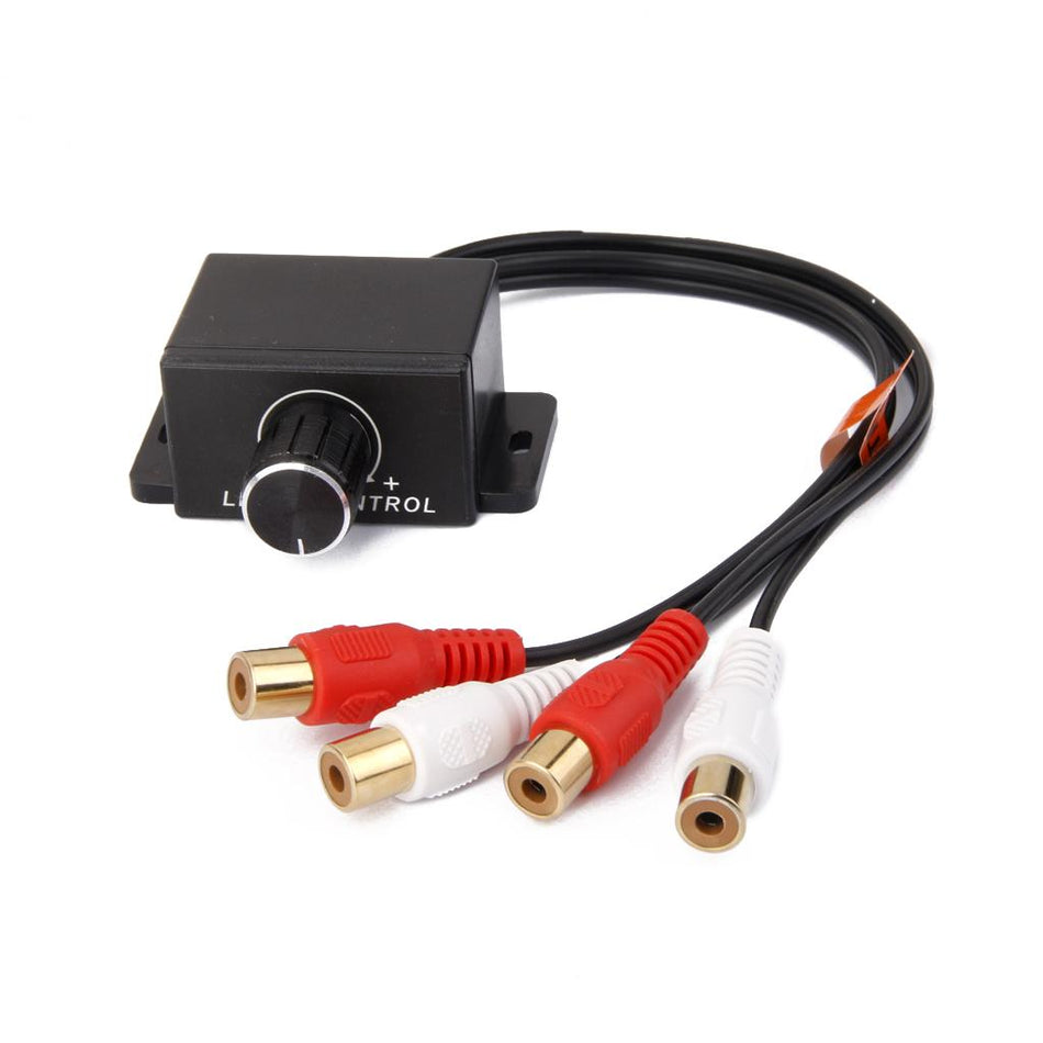 Car Amplifier Bass Remote Level Volume Control Knob Stereo RCA Input&Output- Universal Car / Home Amplifier Bass RCA Gain Level Volume Control Knob