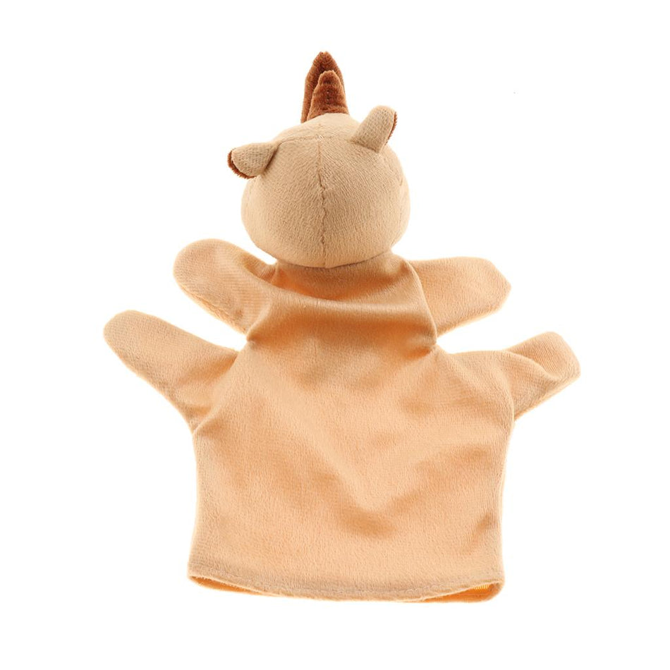 Story Learning Kids Zoo Plush Toy Animal Hand Glove Puppets Rhinoceros