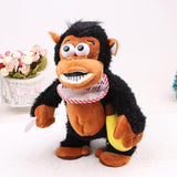10.63 inch Electronic Plush Stuffed Animal Developmental Baby Toy - Crazy Crying Monkey, Don Not Take Its Banana