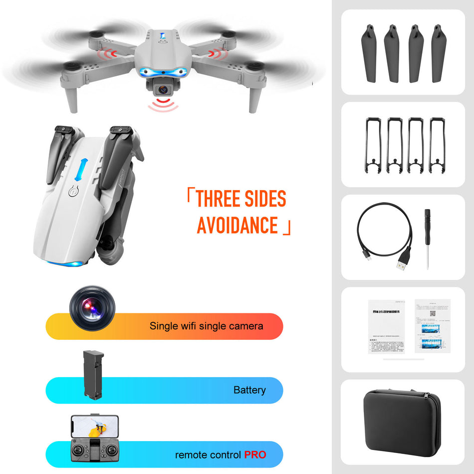 4K Dual Camera Remote Control Three-sided Obstacle Avoidance Drone