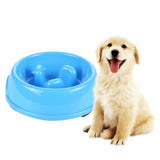 Trendy Retail Pet Dog Puppy Supplies Eating Habits Improve Interactive Slow Feeder Anti-gulping Bowl Non Slip Food Maze - Blue