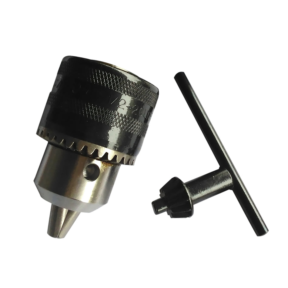 Durable Reliable Steel Drill Chuck With Key Adapter Woodworking Tool 1.5-13mm