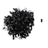 10.4mm Nylon 66 R Type Pipe Clip Split Clamp for Cable Tubing Black 1000PCS